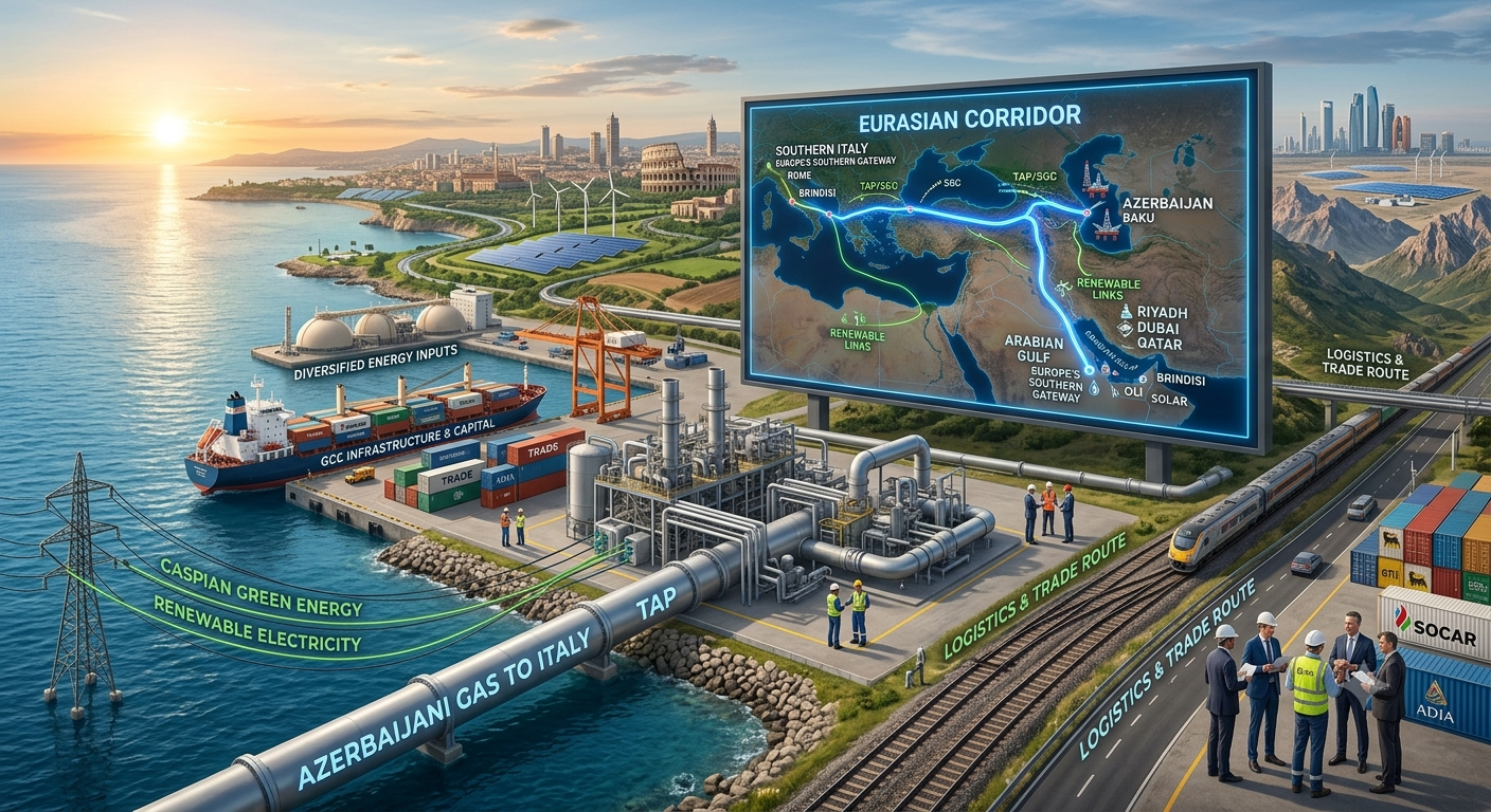 The Eurasian Corridor–The GCC, Azerbaijan, Italy, Energy, Infrastructure and Trade